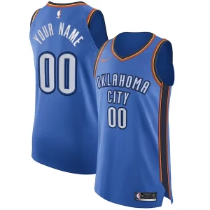 Maravilloso Oklahoma City Thunder Nike Authentic Custom Jersey Blue Icon Edition