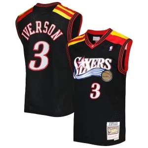 Hermoso Allen Iverson Philadelphia 76ers Hardwood Classics 2006/07 Swingman Jersey Black