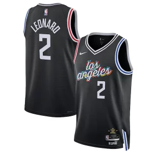 Fantástico Kawhi Leonard LA Clippers Nike Unisex 2022/23 Swingman Jersey City Edition Black