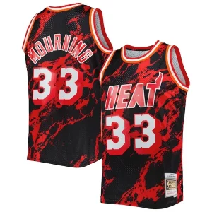Delicioso Alonzo Mourning Miami Heat 1996/97 Hardwood Classics Marble Swingman Jersey Black