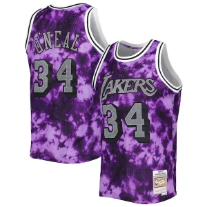 Atractivo Moderno Exquisito Shaquille O'Neal Los Angeles Lakers 1996/97 Galaxy Swingman Jersey Purple