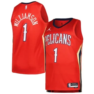 Resistente Zion Williamson New Orleans Pelicans Jordan Brand Swingman Player Jersey Statement Edition Red