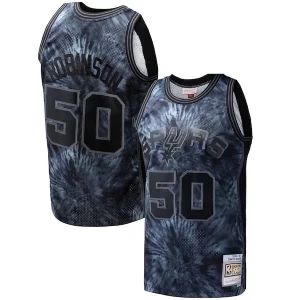Duradero Único David Robinson San Antonio Spurs Hardwood Classics 1998/99 Tie Dye Swingman Jersey Black