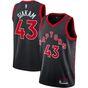 Robusto Original Hermoso Pascal Siakam Toronto Raptors Jordan Brand 2020/21 Swingman Jersey Statement Edition Black