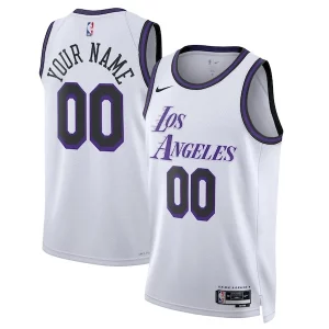 Moderno Original Cool Los Angeles Lakers Nike Unisex 2022/23 Swingman Custom Jersey City Edition White