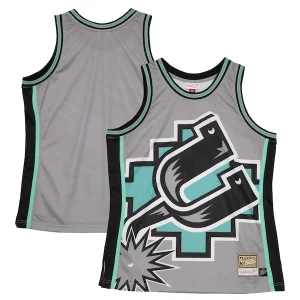 Perfecto San Antonio Spurs Hardwood Classics Blown Out Fashion Jersey Gray