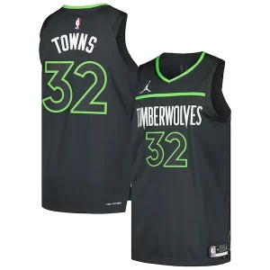 Sofisticado Karl Anthony Towns Minnesota Timberwolves Jordan Brand Authentic Player Jersey Statement Edition Anthracite