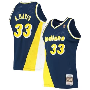 Único Antonio Davis Indiana Pacers 1996/97 Hardwood Classics Swingman Jersey Navy
