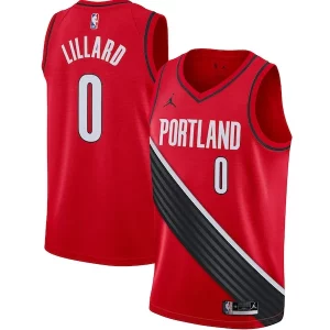 Lujoso Duradero Damian Lillard Portland Trail Blazers Jordan Brand 2020/21 Swingman Jersey Statement Edition Red