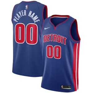 Original Bonito Comodo Detroit Pistons Nike Swingman Custom Jersey Blue Icon Edition