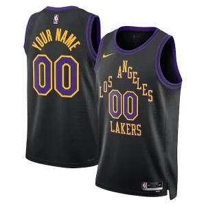 Maravilloso Resistente Los Angeles Lakers Nike Unisex 2023/24 Custom Swingman Jersey Black City Edition
