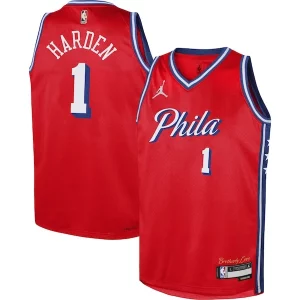 Atractivo Sofisticado Bonito James Harden Philadelphia 76ers Jordan Brand Youth Swingman Jersey Statement Edition Red