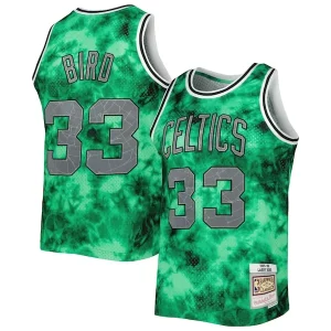Exquisito Lujoso Larry Bird Boston Celtics 1985/86 Galaxy Swingman Jersey Kelly Green