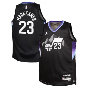 Encantador Perfecto Elegante Lauri Markkanen Utah Jazz Jordan Brand Youth Swingman Jersey Statement Edition Black