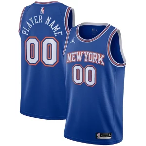 Cool Moderno New York Knicks Jordan Brand Swingman Custom Jersey Statement Edition Blue