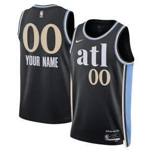 Robusto Atlanta Hawks Nike Unisex 2023/24 Custom Swingman Jersey Black City Edition