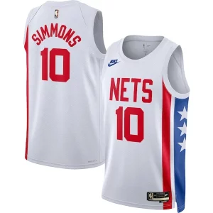 Magnífico Lujoso Increíble Ben Simmons Brooklyn Nets Nike Swingman Jersey Classic Edition White