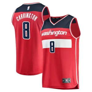 Magnífico Comodo Carlton Carrington Washington Wizards Fast Break Replica Player Jersey Icon Edition Red