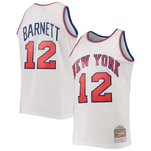 Único Lujoso Dick Barnett New York Knicks 1969/70 Hardwood Classics Swingman Jersey White