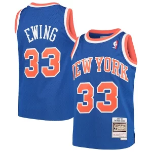 Original Patrick Ewing New York Knicks Youth Hardwood Classics Swingman Throwback Jersey Blue