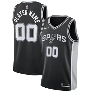 Clásico San Antonio Spurs Nike Swingman Custom Jersey Black Icon Edition