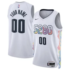 Fantástico Denver Nuggets Nike Unisex 2024/25 Custom Swingman Jersey City Edition White