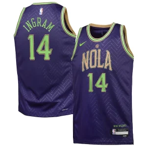 Comodo Brandon Ingram New Orleans Pelicans Nike Youth 2024/25 Swingman Player Jersey City Edition Purple