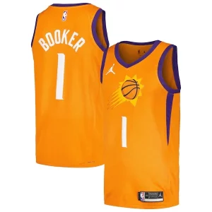 Sofisticado Devin Booker Phoenix Suns Jordan Brand Swingman Player Jersey Statement Edition Orange