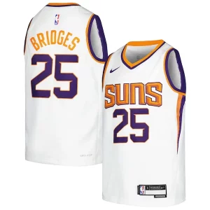 Hermoso Cool Genial Mikal Bridges Phoenix Suns Nike Youth Swingman Jersey Association Edition White/Purple