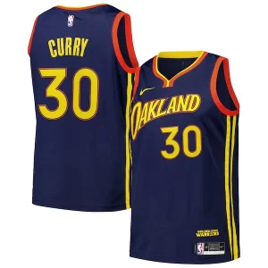 Increíble Stephen Curry Golden State Warriors Nike Swingman Player Jersey City Edition Royal
