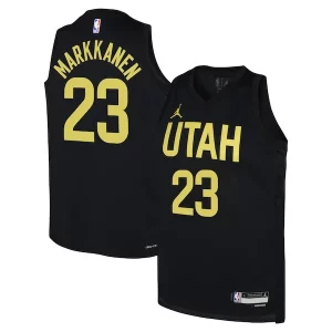 Estupendo Lujoso Lauri Markkanen Utah Jazz Jordan Brand Youth Swingman Jersey Statement Edition Black