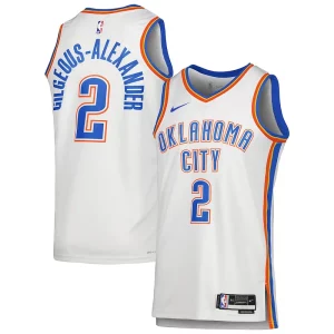Fantástico Shai Gilgeous Alexander Oklahoma City Thunder Nike Unisex Swingman Jersey Association Edition White