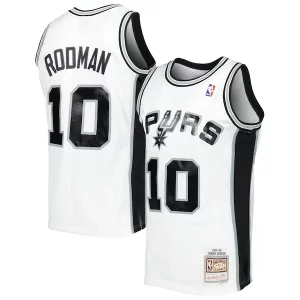 Ideal Duradero Sofisticado Dennis Rodman San Antonio Spurs 2001/02 Hardwood Classics Swingman Jersey White