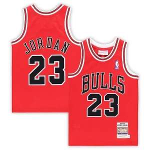 Fácil de llevar Fantástico Sofisticado Michael Jordan Chicago Bulls Preschool 1997/98 Hardwood Classics Authentic Jersey Red/Black/White