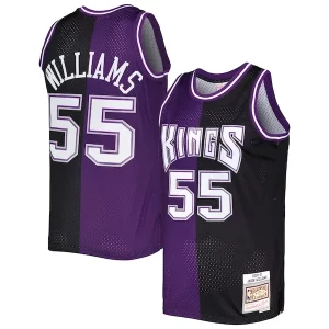 Atractivo Jason Williams Sacramento Kings Hardwood Classics 2000/01 Split Swingman Jersey Purple/Black