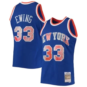 Resistente Único Genial Patrick Ewing New York Knicks 1991/92 Hardwood Classics NBA 75th Anniversary Diamond Swingman Jersey Blue
