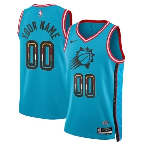 Exquisito Phoenix Suns Nike Unisex 2022/23 Swingman Custom Jersey City Edition Turquoise