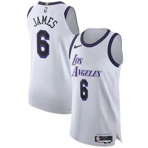 Maravilloso LeBron James Los Angeles Lakers Nike 2022/23 Authentic Jersey City Edition White