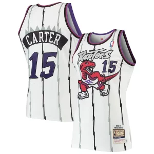 Atractivo Práctico Vince Carter Toronto Raptors 1998/99 Hardwood Classics Authentic Jersey White