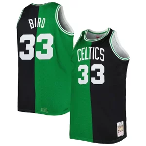 Único Práctico Ideal Larry Bird Boston Celtics Big & Tall Hardwood Classics 1985/86 Split Swingman Jersey Kelly Green/Black