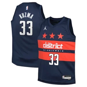 Fantástico Genial Original Kyle Kuzma Washington Wizards Jordan Brand Youth Swingman Jersey Statement Edition Navy