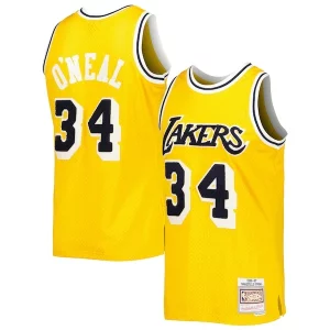 Magnífico Resistente Shaquille O'Neal Los Angeles Lakers 1996/97 Hardwood Classics Off Court Swingman Jersey Yellow