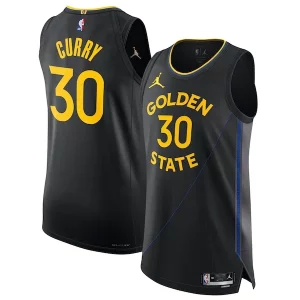 Versátil Stephen Curry Golden State Warriors Jordan Brand 2024/25 Authentic Jersey Statement Edition Black