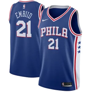 Hermoso Joel Embiid Philadelphia 76ers Nike Swingman Jersey Royal Icon Edition