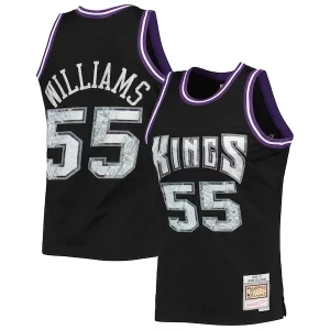 Versátil Jason Williams Sacramento Kings 2000/01 Hardwood Classics NBA 75th Anniversary Diamond Swingman Jersey Black