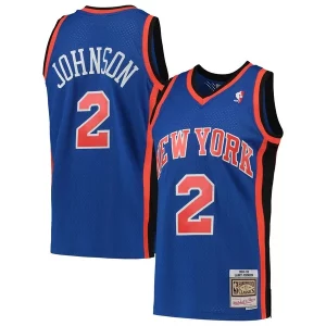 Genial Larry Johnson New York Knicks 1998/99 Hardwood Classics Swingman Jersey Blue