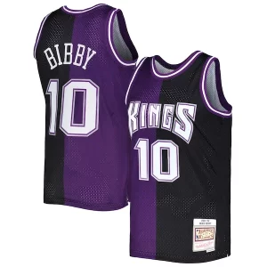 Elegante Perfecto Fantástico Mike Bibby Sacramento Kings Hardwood Classics 2001/02 Split Swingman Jersey Purple/Black