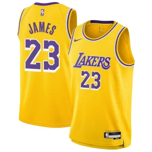 Bonito Moderno Fantástico LeBron James Los Angeles Lakers Nike Youth Swingman Jersey Icon Edition Gold