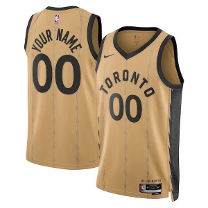 Ideal Cool Toronto Raptors Nike Unisex 2023/24 Custom Swingman Jersey Gold City Edition