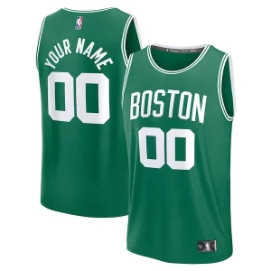 Elegante Boston Celtics Fast Break Custom Jersey Icon Edition Kelly Green/White/Black